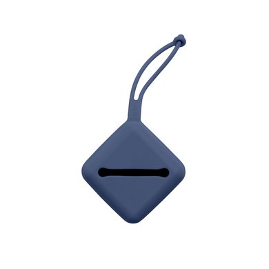 BIBS® Dummyboks i silikon Steel Blå