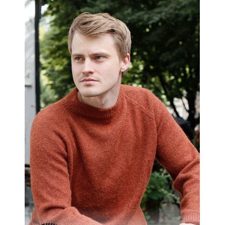 Flaming Mountain by DROPS Design Genser Strikkeoppskrift str S XXXL