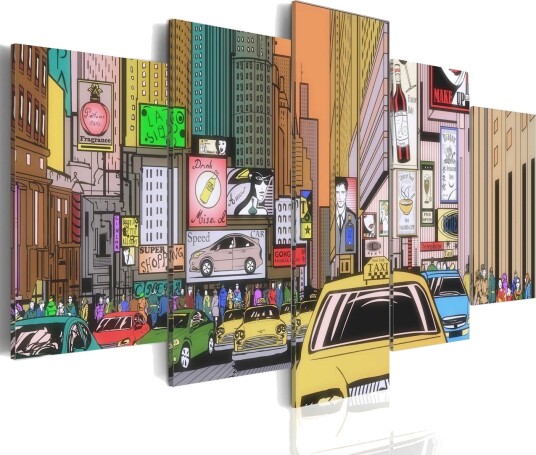 Bilde A Drawing Of A City 200x100 Artgeist sp. z o. o.