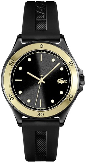 Lacoste Dameklokke 2001223 Swing Sort/Gummi Ø38 mm Lacoste Dameklokke 2001223 Swing Sort/Gummi Ø38 mm