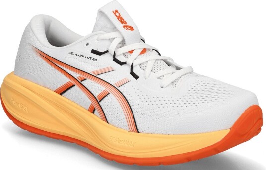 Asics Gel Cumulus 28   WHITE/ENERGY ORANGE   41.5