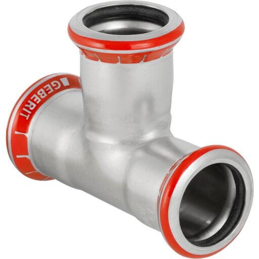 Geberit T-rør Galvanisert Pressmuffe 15 mm for Vanninstallasjoner