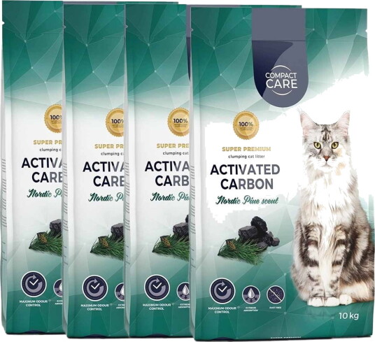Compact Care Activated Carbon Nordic Pine 4X10 kg