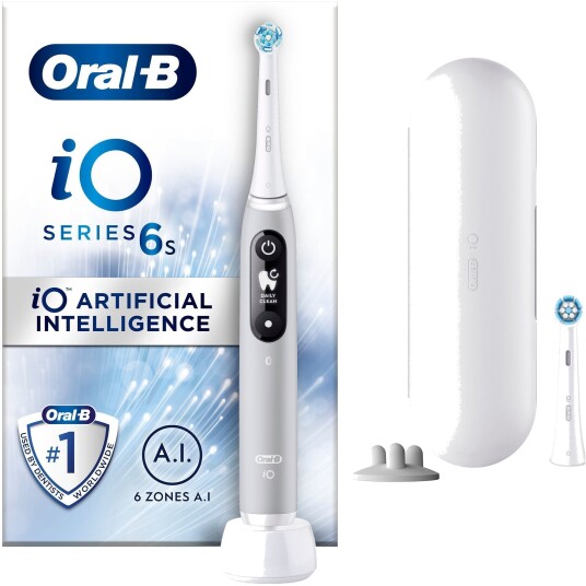 Oral-B iO6 Series Elektrisk Tannbørste med Bluetooth og Magnetisk Teknologi Grå Oral-B iO6 Series Elektrisk Tannbørste med Bluetooth og Magnetisk Teknologi Grå