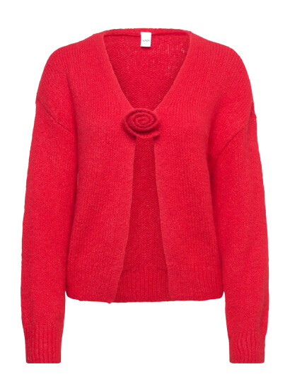 YAS Yasruby Ls Knit Cardigan S. D2D Red S