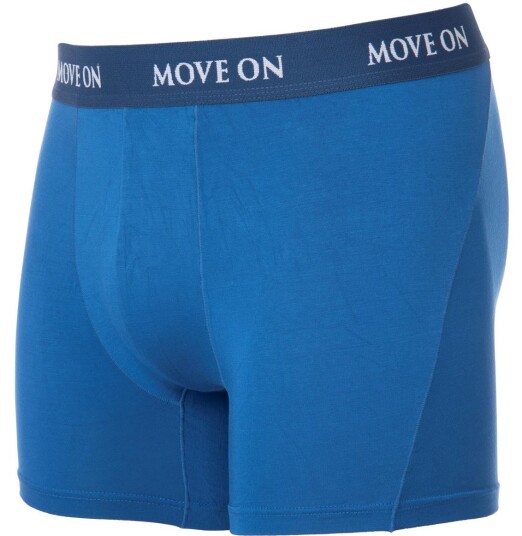 MoveOn  Bamboo Boxer Mens Sea Blue Sea Blue S