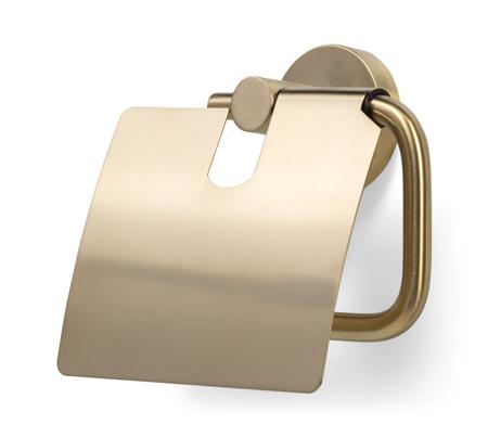 Blue Label Toiletrulleholder Med Låg - Børstet Guld