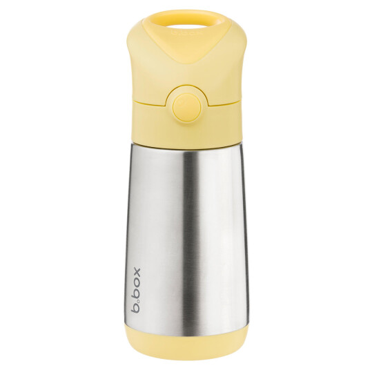 b.box Isolerad Sugrörsflaska 350ml Gul