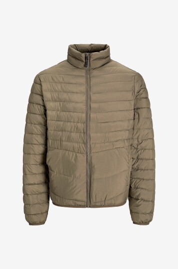 Jack & Jones Plus Jakke jjeState Packable Puffer Collar Brun