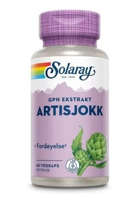 Solaray GPH Artisjokk 300mg 60 Kapsler Solaray GPH Artisjokk 300mg 60 Kapsler
