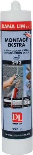 Danalim Monteringslim Extra 292 Hvit Danalim Monteringslim Extra 292 Hvit
