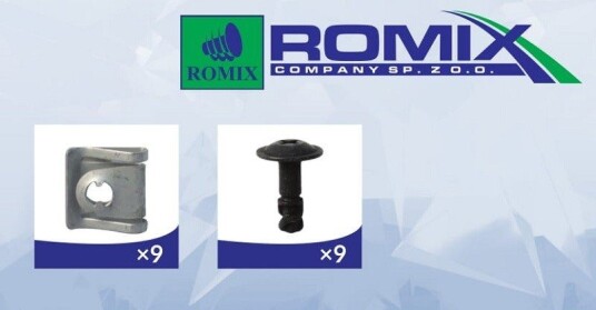 Festeelement motortildekking ROMIX 90240