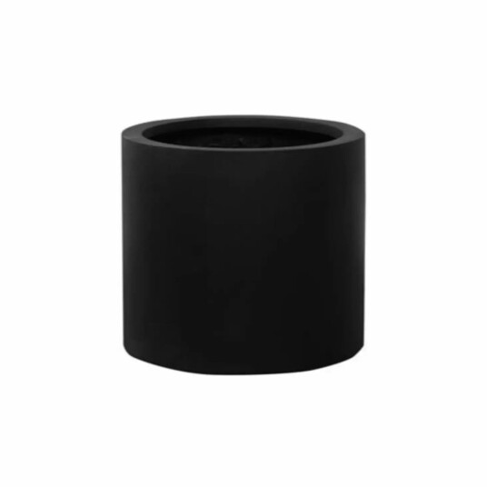 Homefactory Fiberstone Round plain matt black 302034