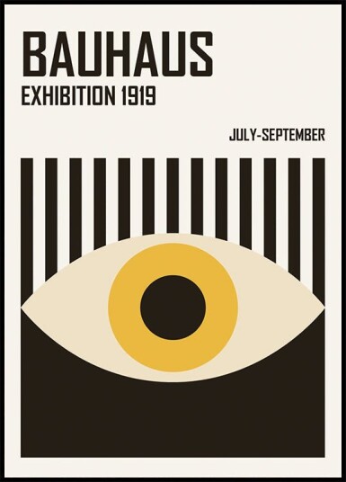 Bauhaus Eye Plakat Plakat / 30x40cm Bauhaus Eye Plakat Plakat / 30x40cm