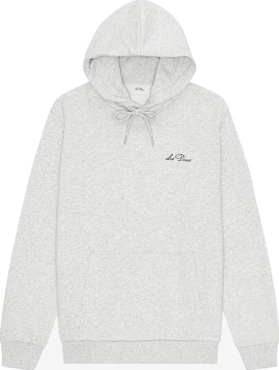 Les Deux   Hettegenser Signature Print Hoodie   Natur