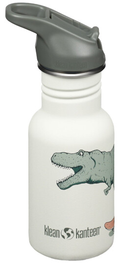 Klean Kanteen Kid Classic Narrow Flip drikkeflaske 355 ml, dino skate