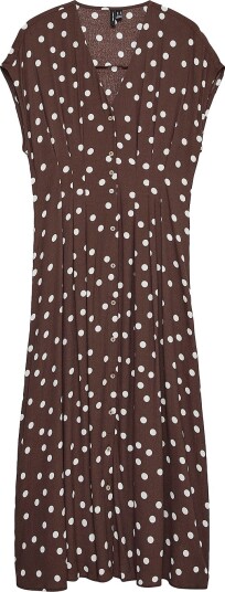 Vero Moda Kjole vmElisa SL Pleat Shirt 7/8 WV Grå