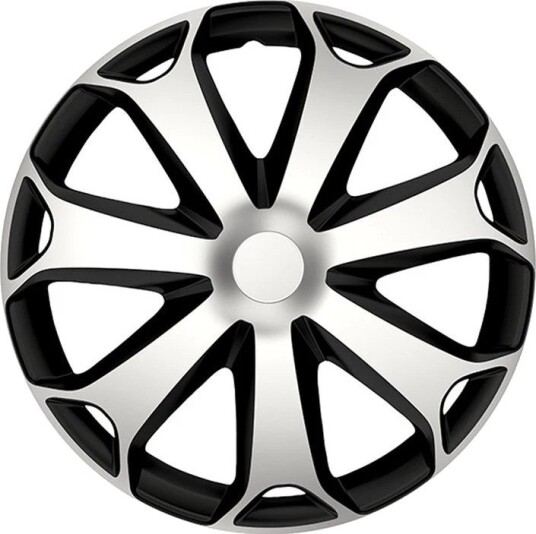 Gorecki Mega Hjulkapsler, sett - S??lv, Sort - 15"