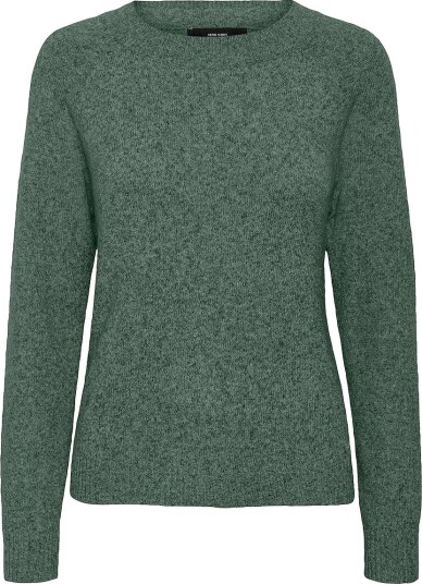 Vero Moda Curve Genser vmcDoffy LS O neck Blouse GA Curve Grønn