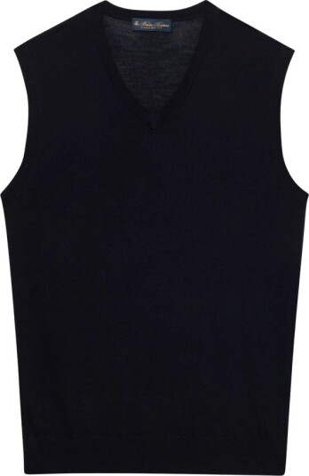 Brooks Brothers Herre Strikkevarer Blå 2XL,