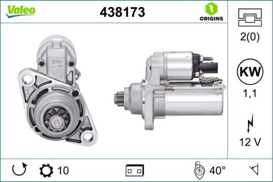 Starter VALEO 438173