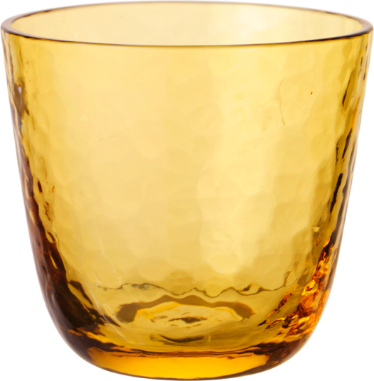 Broste Copenhagen Hammered tumbler 15 cl Amber