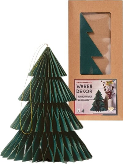 Folia Papirdekorasjon Jul Juletre 32cm Høyt