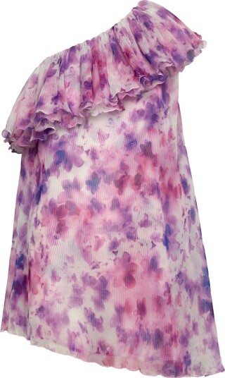 ROTATE Chiffon Mini Frill Dress Multi/patterned 42 ROTATE Chiffon Mini Frill Dress Multi/patterned 42