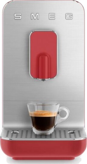 Smeg 50's Style BCC01 Rød Espressomaskin med Integrert Kvern 1350W