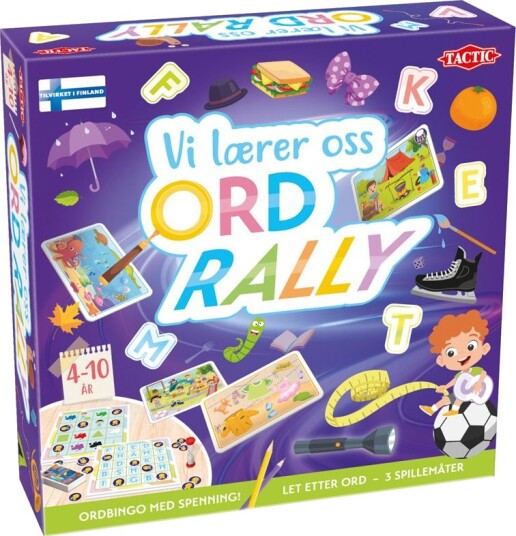Tactic Ord-Rally Barnespill for 2-4 Spillere fra 4 År Tactic Ord-Rally Barnespill for 2-4 Spillere fra 4 År