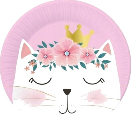 Godan Papirserviett Tallerkener Katter 18 Cm 6 Stk