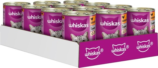 Whiskas Våtfôr 1+ Bokser 1+ Fjærkre Gryte 24 X 400 G Whiskas Våtfôr 1+ Bokser 1+ Fjærkre Gryte 24 X 400 G