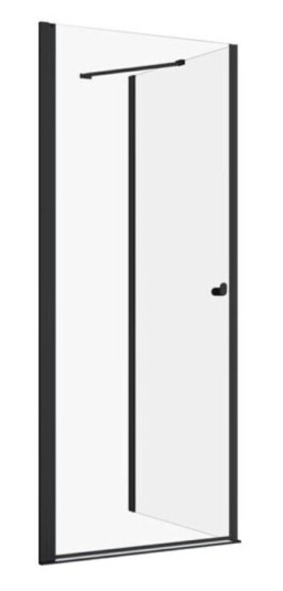 Sealskin Hooked Svingdør med sidevegg 90x90 - Sort Matt Sealskin Hooked Svingdør med sidevegg 90x90 - Sort Matt