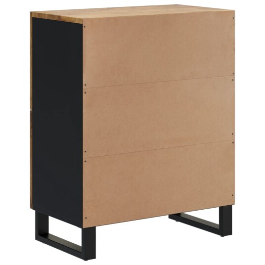 vidaXL Skjenk med 4 dører 60x33x75 cm heltre mango