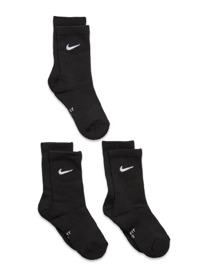 Nike 3W-3Pk Crew Sock Black 27-35