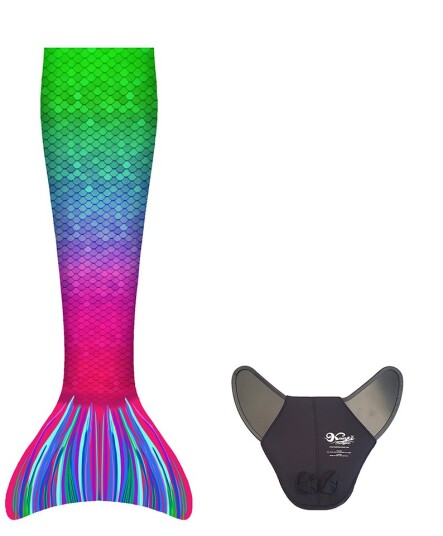 Kuaki Mermaids Havfruehale Hale + monofinne Capri XS + S