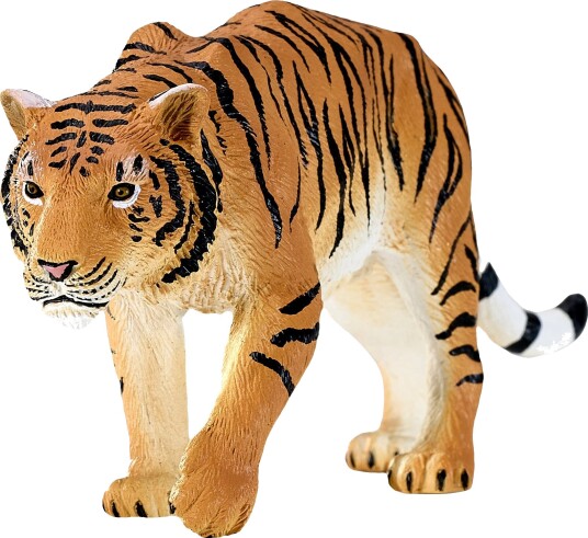Mojo Fun Wildlife Tiger På Jakt Håndmalt Dyrefigur 3+ År