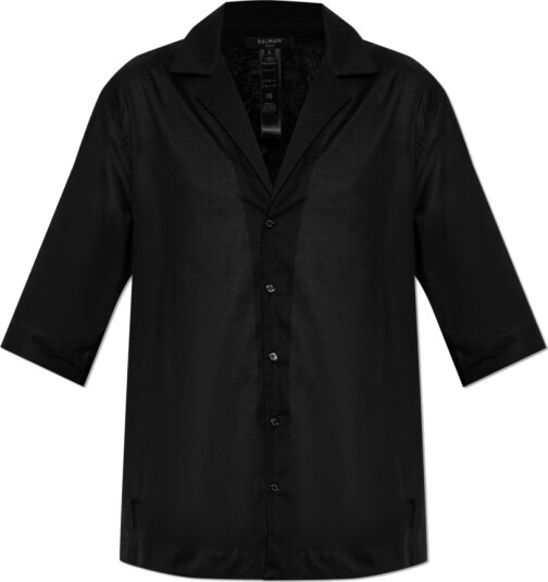 Balmain Herre Skjorter Svart M, Balmain Herre Skjorter Svart M,