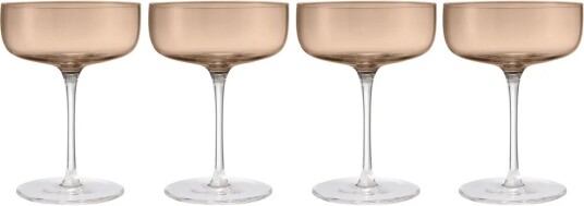 Blomus Fuumi champagneglass Coupe 28 cl 4-pk Coffee-Klar