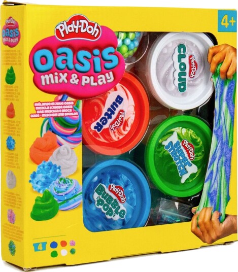 Maki Play Dough Play-Doh Oasis Mix & Play 4 Pack Multi/patterned ONE SIZE