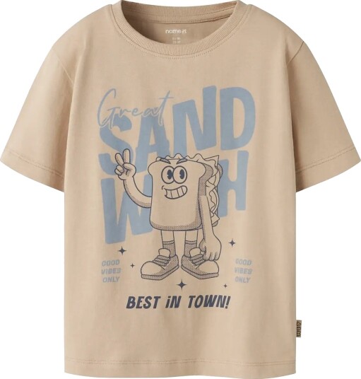 Name It Nmmkarlo Ss Nreg Top Box Beige 104