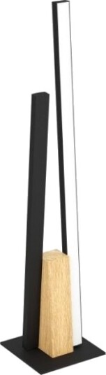 Eglo Panagria Bordlampe 2L 6,8+5,2W 1440Lm Svart/Tre Fsc Eglo Panagria Bordlampe 2L 6,8+5,2W 1440Lm Svart/Tre Fsc