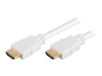 MicroConnect - HDMI-kabel - HDMI hann til HDMI hann - 50 cm - hvit
