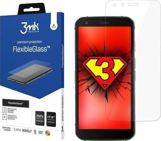 3Mk FlexibleGlass skjermbeskytter for CAT S62 Pro - Antimikrobielt og ripebestandig