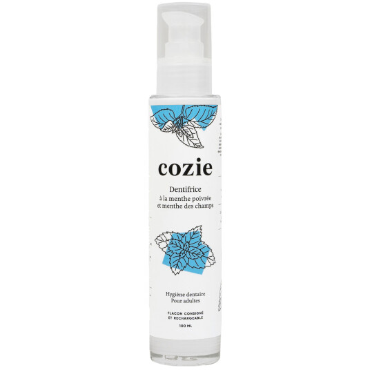 Naturlig tannkrem Cozie Peppermint & Wild Mint 100 ml. Naturlig tannkrem Cozie Peppermint & Wild Mint 100 ml.