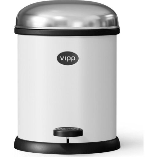 Vipp 12 søppelbøtte 3 liter pedal hvit Vipp 12 søppelbøtte 3 liter pedal hvit