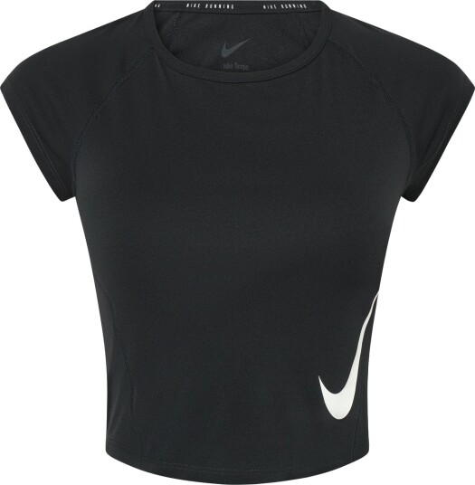 Nike W Nk Tempo Swoosh Run Df Ss   Black   S