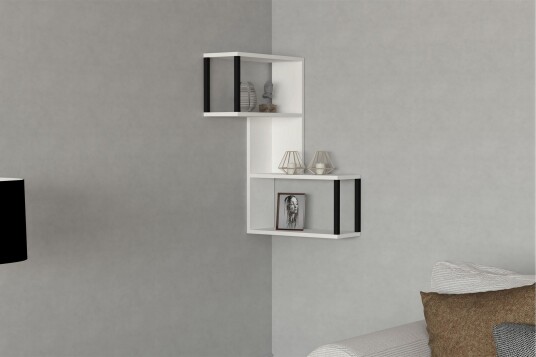 Vegghylle Adarien 20x84 cm 4 pk Hvit