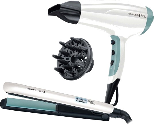 Hårføner Og Rettetang Remington S8500 Gavesett Hårføner Og Rettetang Remington S8500 Gavesett
