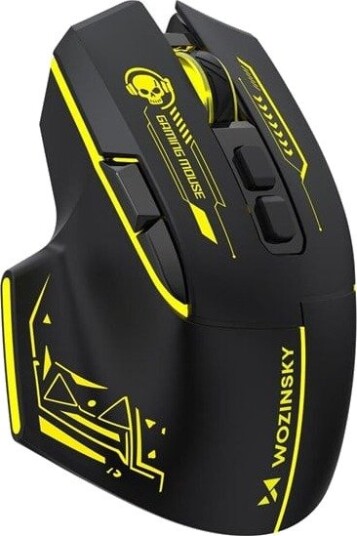 Wozinsky WMGB-1181 Wireless Optical Gaming Mouse 3200 DPI Built-in Battery Backlight Black and Yellow 4 Knapper Wozinsky WMGB-1181 Wireless Optical Gaming Mouse 3200 DPI Built-in Battery Backlight Black and Yellow 4 Knapper